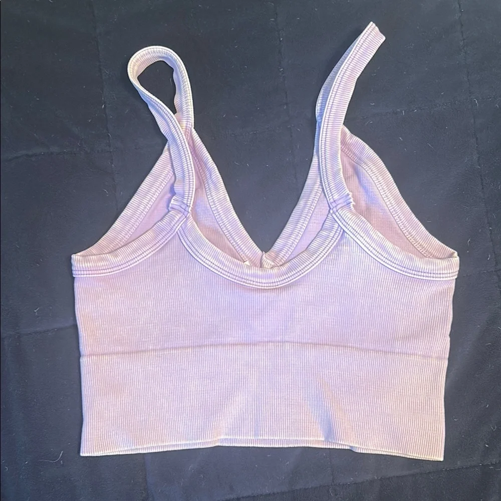 Nikibiki Lavender Ribbed Top - Picture 3 of 3